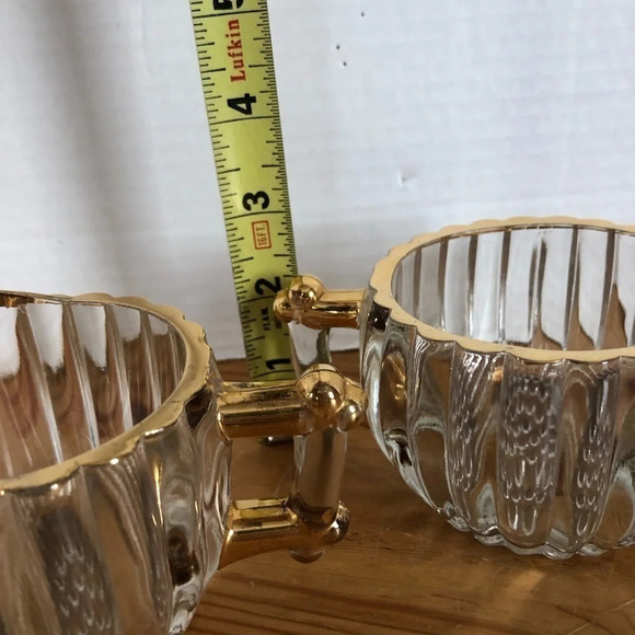 Vtg Janette Glass Creamer and Sugar Set - Picture 10 of 14